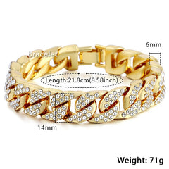 Miami Gold Curb Cuban Bracelet